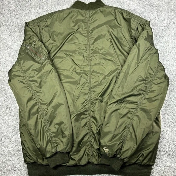 Mecca Coat Mens Extra Large Bomber Jacket Outerwear Streetwear Casual Camo - Picture 5 of 6